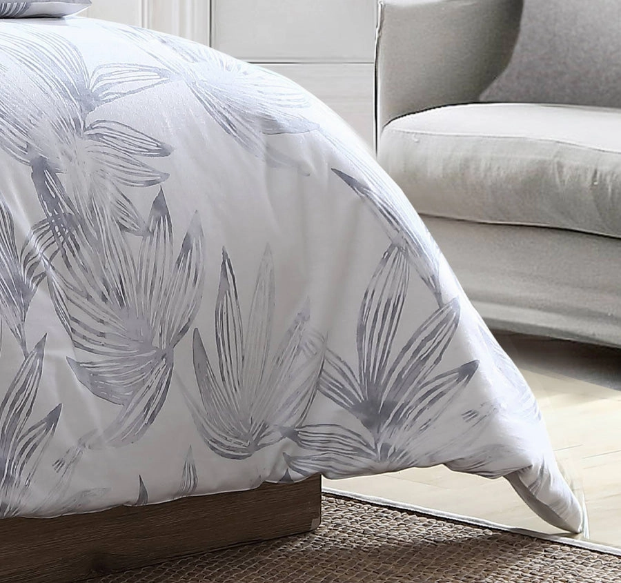 Kayo Quilt Cover Set Range Pelican Grey