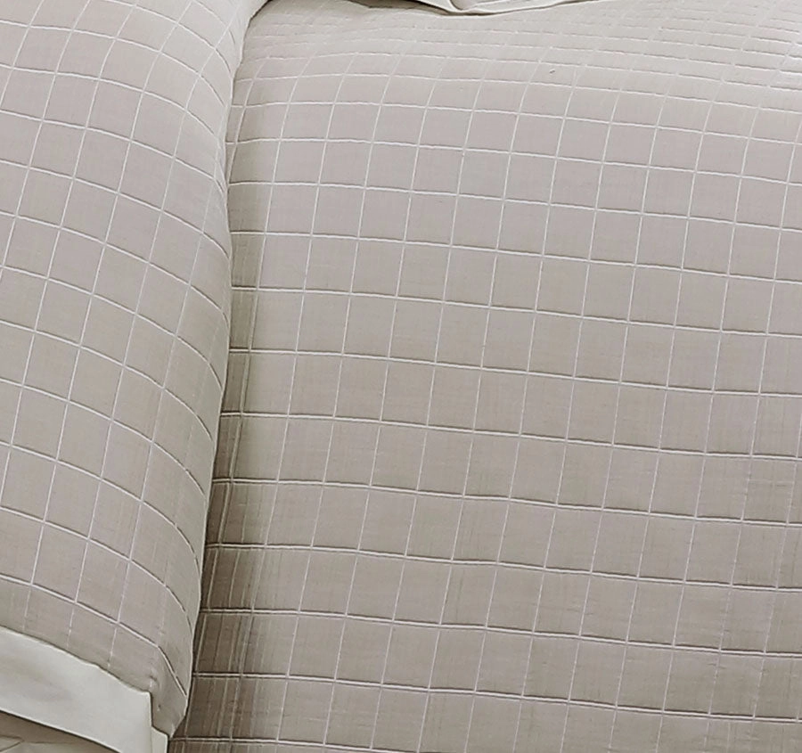 Kingston Quilt Cover Set Range Stone