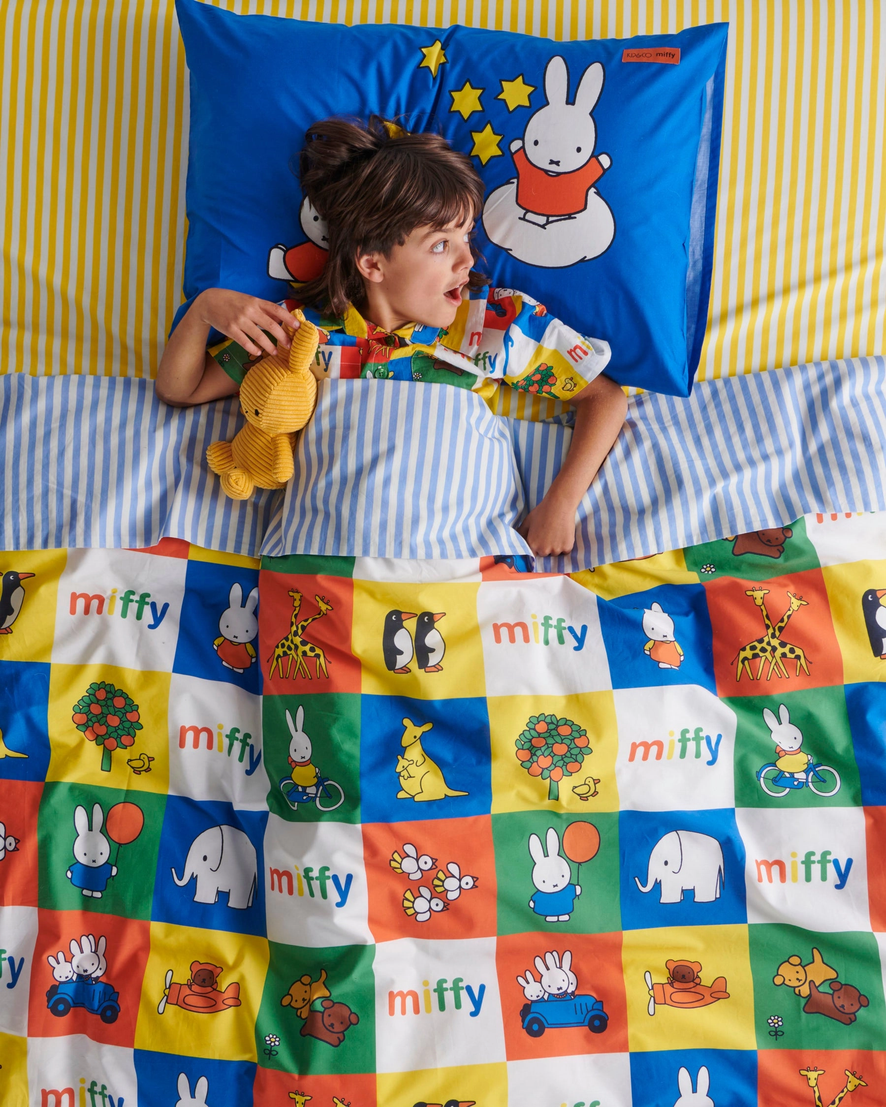 Kip&Co x Miffy Miffy's Adventures Organic Cotton Quilt Cover