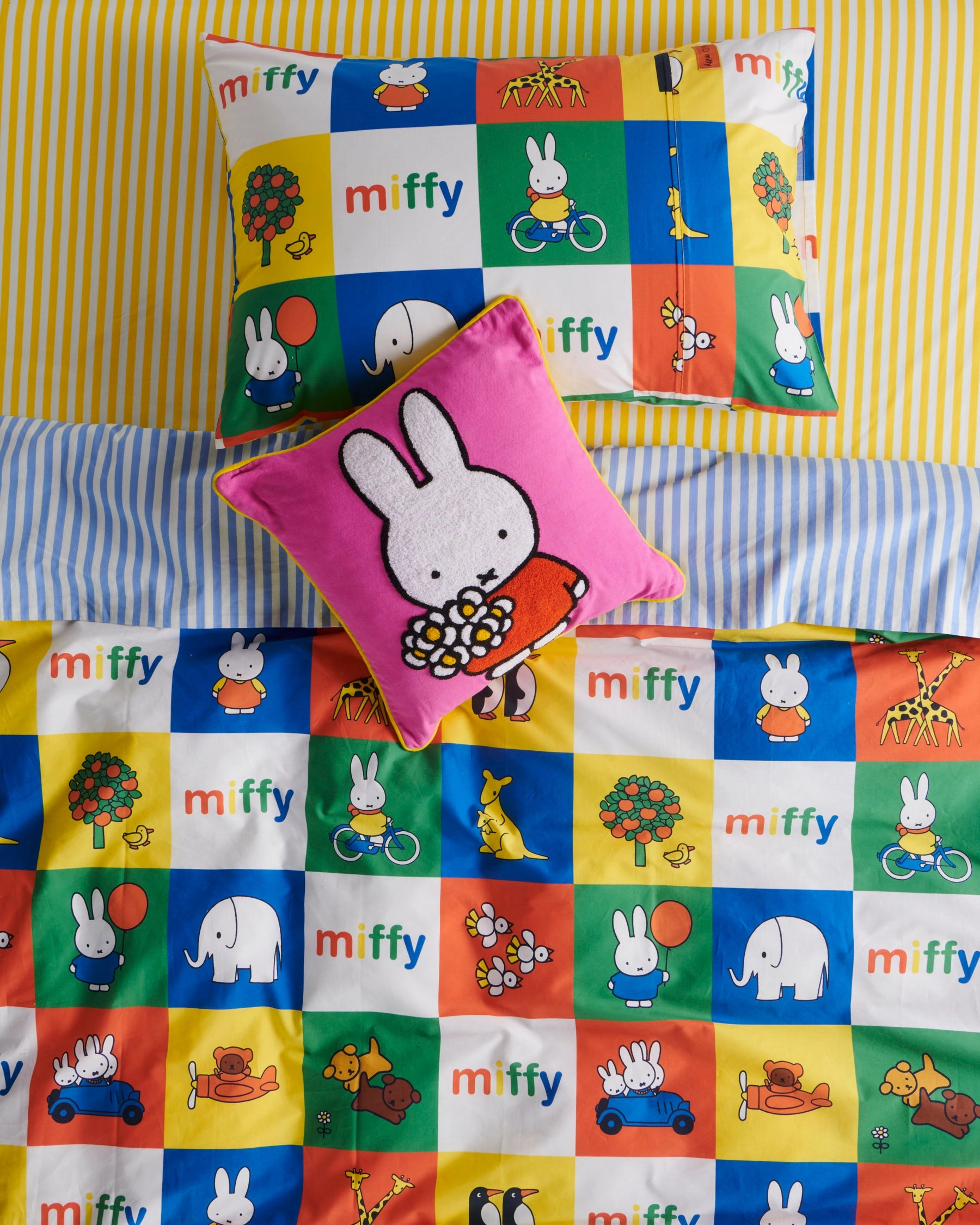 Kip&Co x Miffy Miffy's Adventures Organic Cotton Quilt Cover