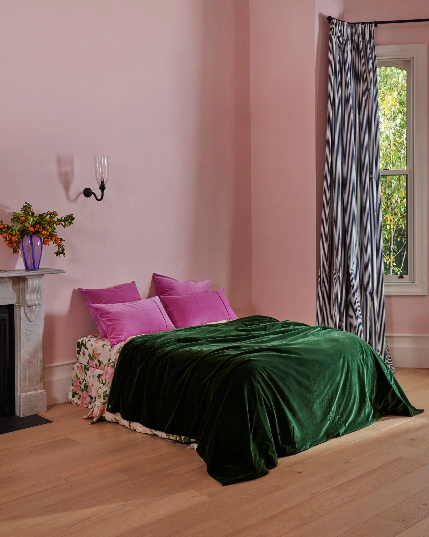 Kombu Green Velvet Quilt Cover
