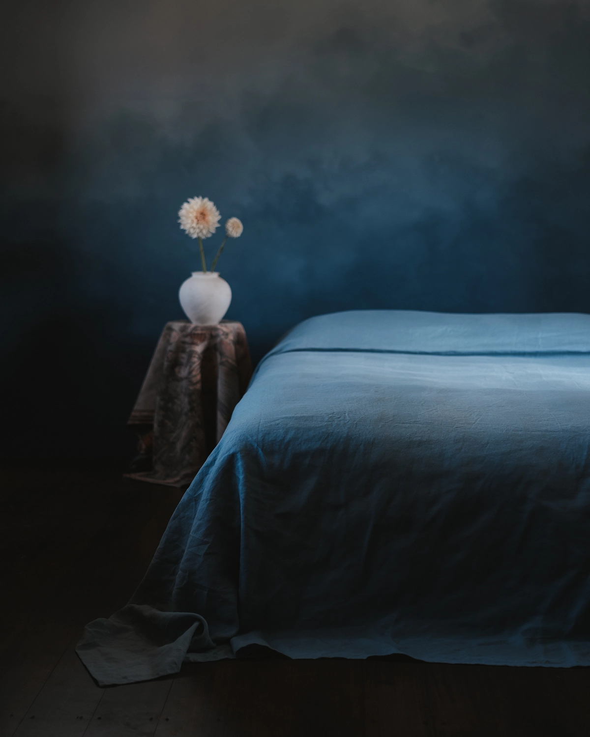 Lagoon Heavy Linen Bed Cover