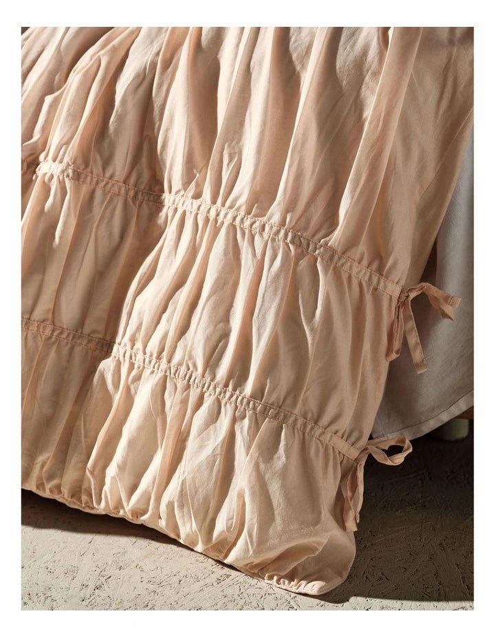 Layla Pink Quilt Cover Set by Linen House