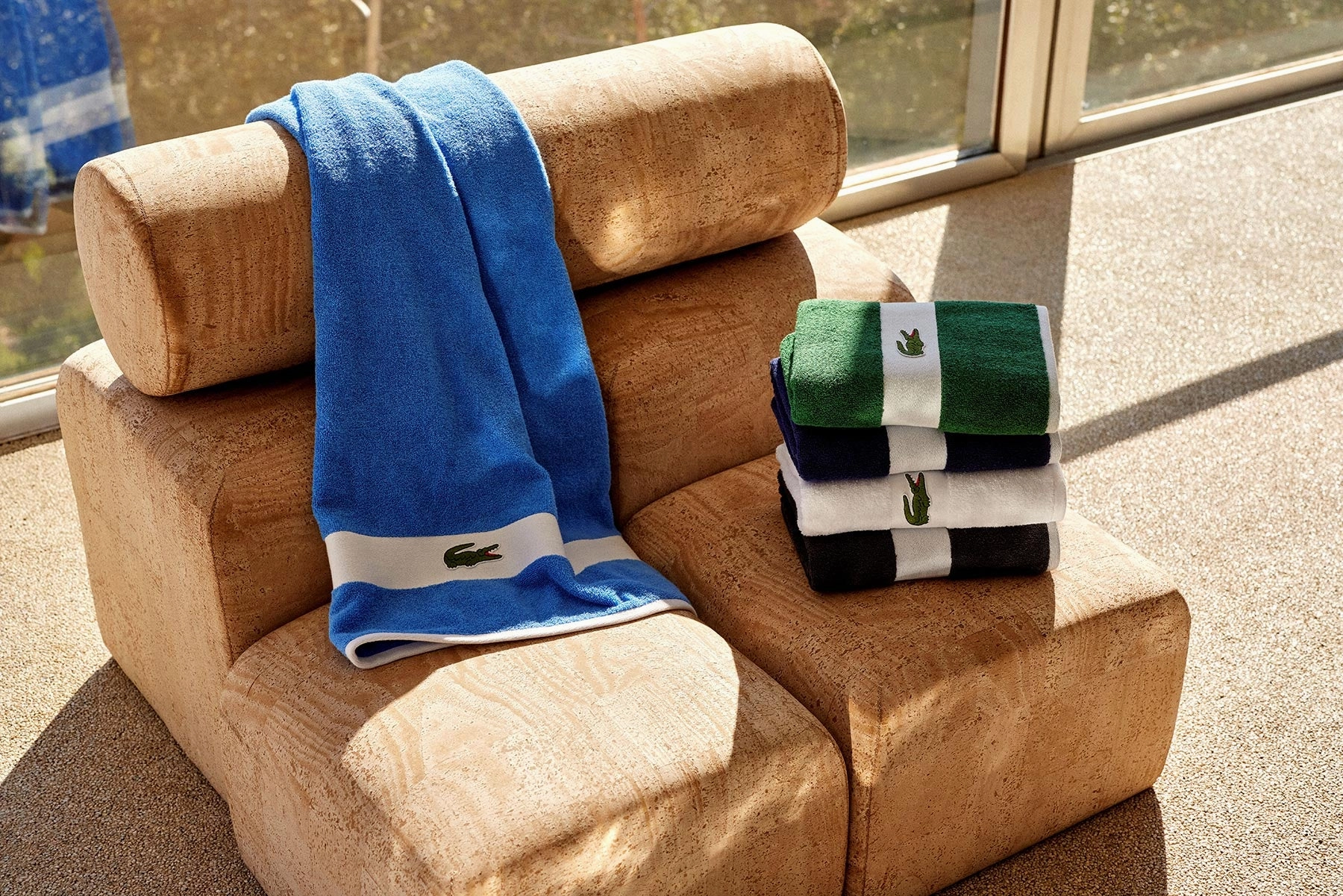 LCASUAL Aerien Bath Towel by Lacoste