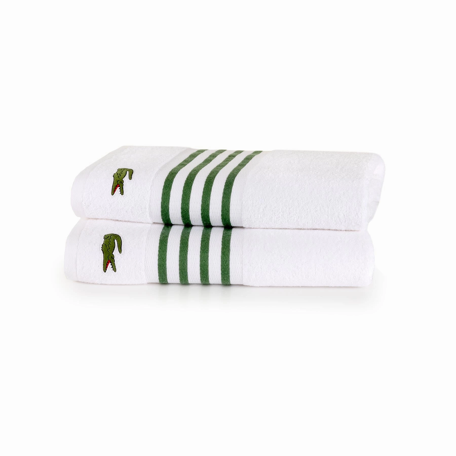 LCOURTLINE Vert Bath Sheet by Lacoste