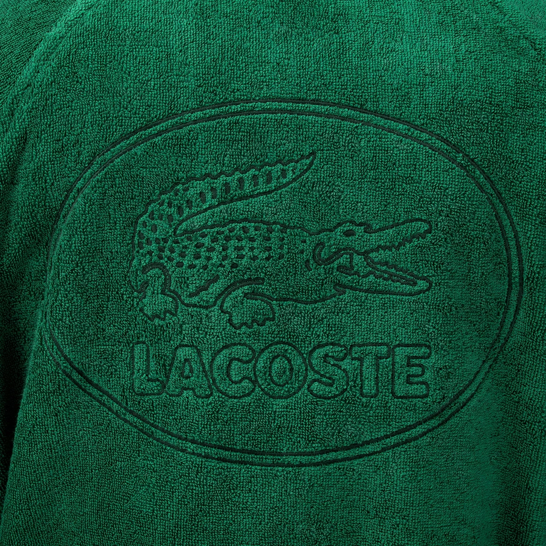 LDEFILE Vert 400gsm Bath Robe by Lacoste
