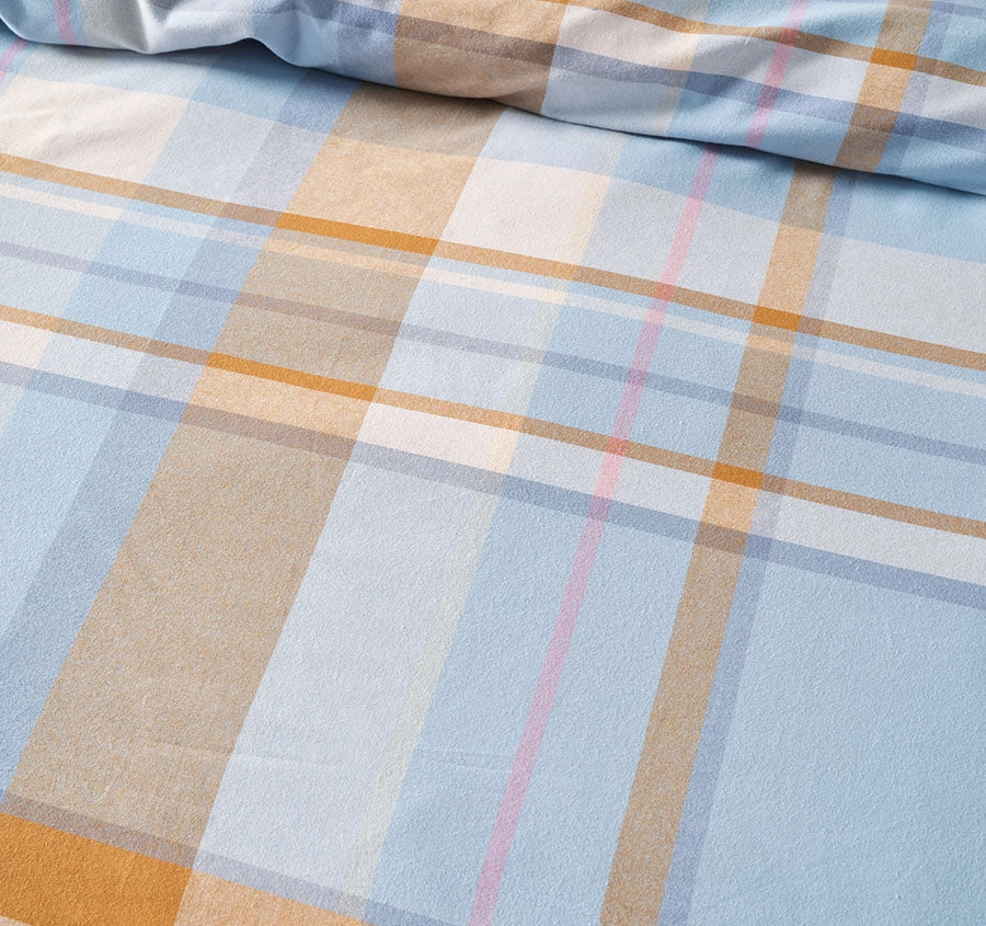 Lennon Quilt Cover Set Range Blue