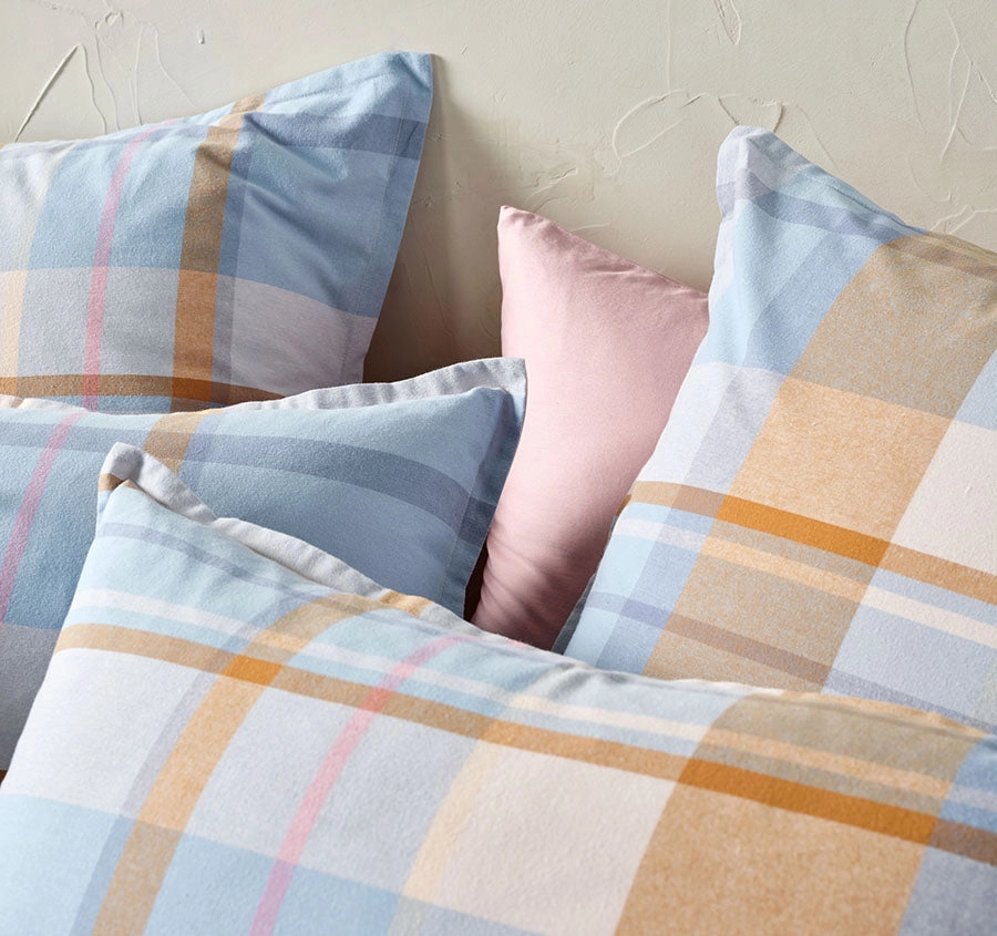 Lennon Quilt Cover Set Range Blue