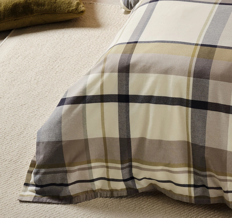Lennon Quilt Cover Set Range Stone
