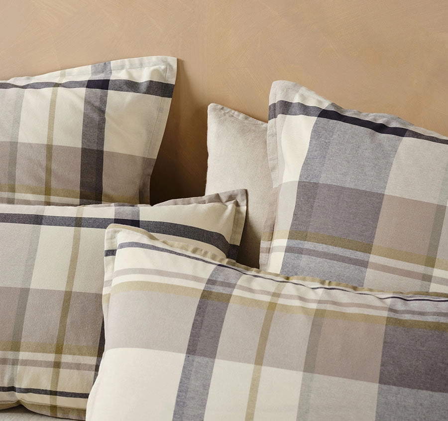 Lennon Quilt Cover Set Range Stone
