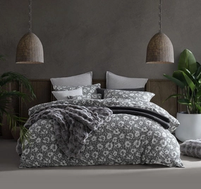 Leo Quilt Cover Set Range Dove