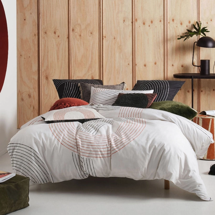 Lex Tofu Quilt Cover Set by Linen House