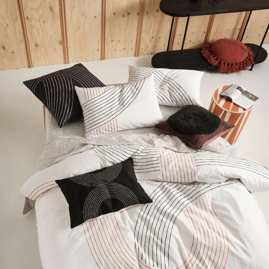 Lex Tofu Quilt Cover Set by Linen House