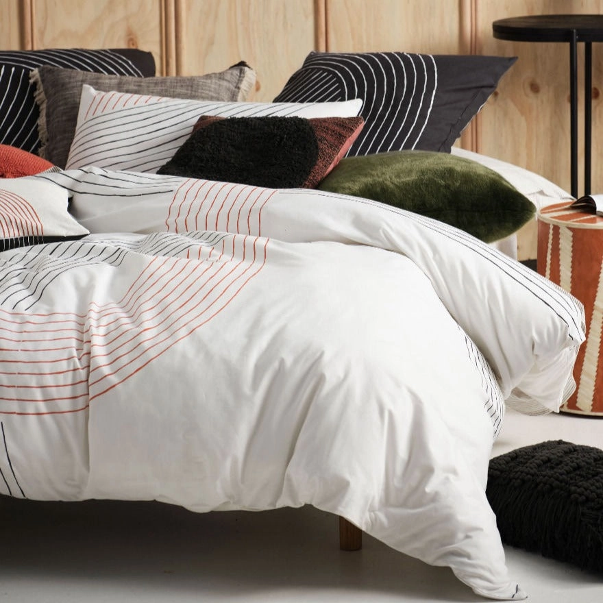 Lex Tofu Quilt Cover Set by Linen House