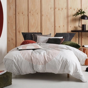 Lex Tofu Quilt Cover Set by Linen House