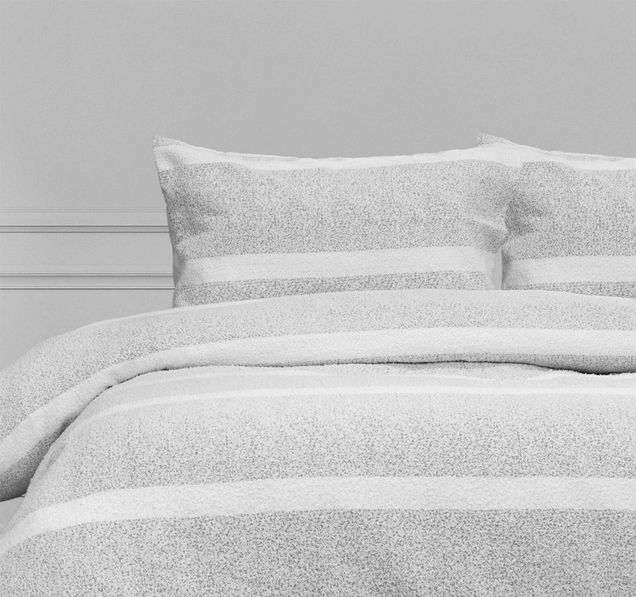 Liam Quilt Cover Set Range Grey