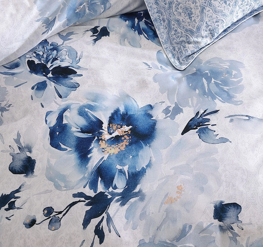 Lilibet Quilt Cover Set Range Blue
