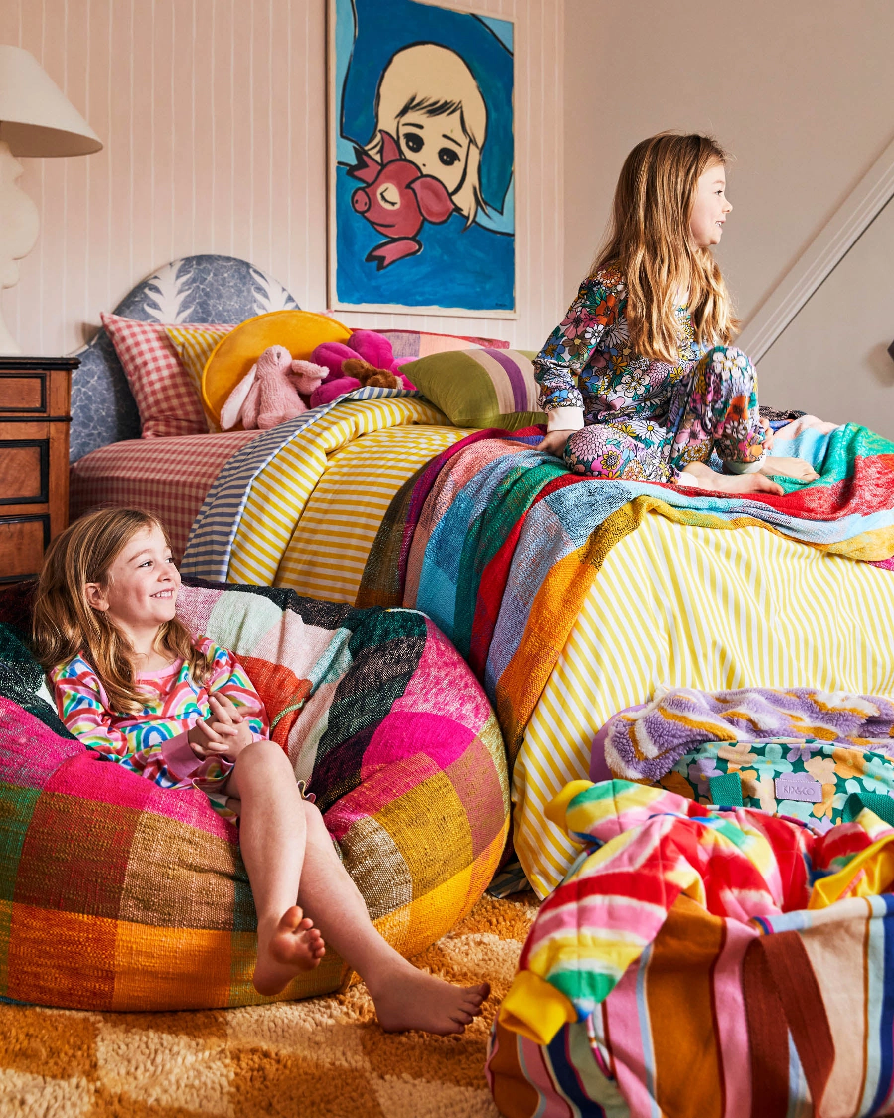 Limoncello Stripe Organic Cotton Quilt Cover (US)