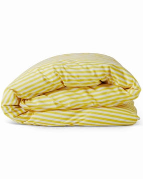 Limoncello Stripe Organic Cotton Quilt Cover (US)