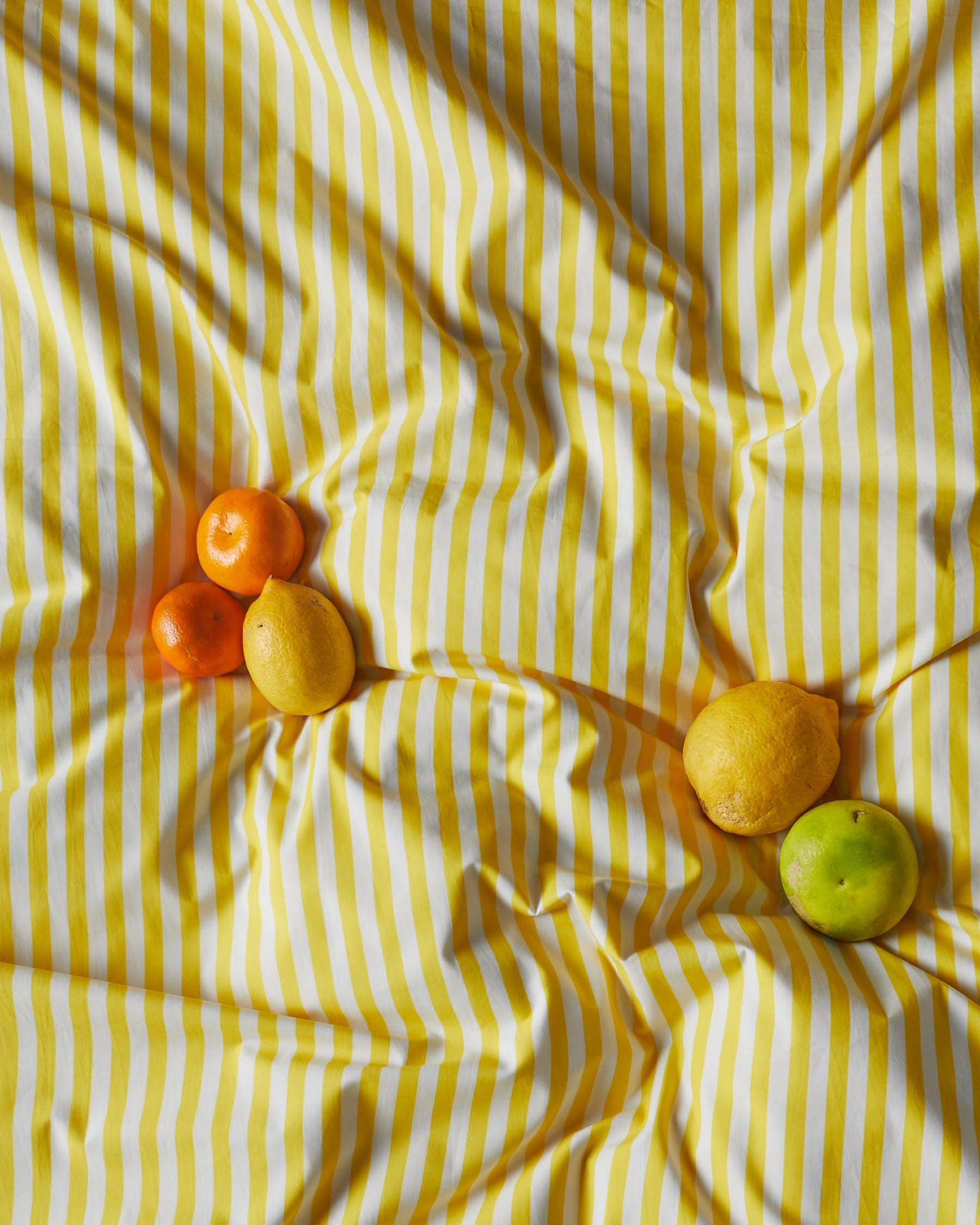 Limoncello Stripe Organic Cotton Quilt Cover (US)