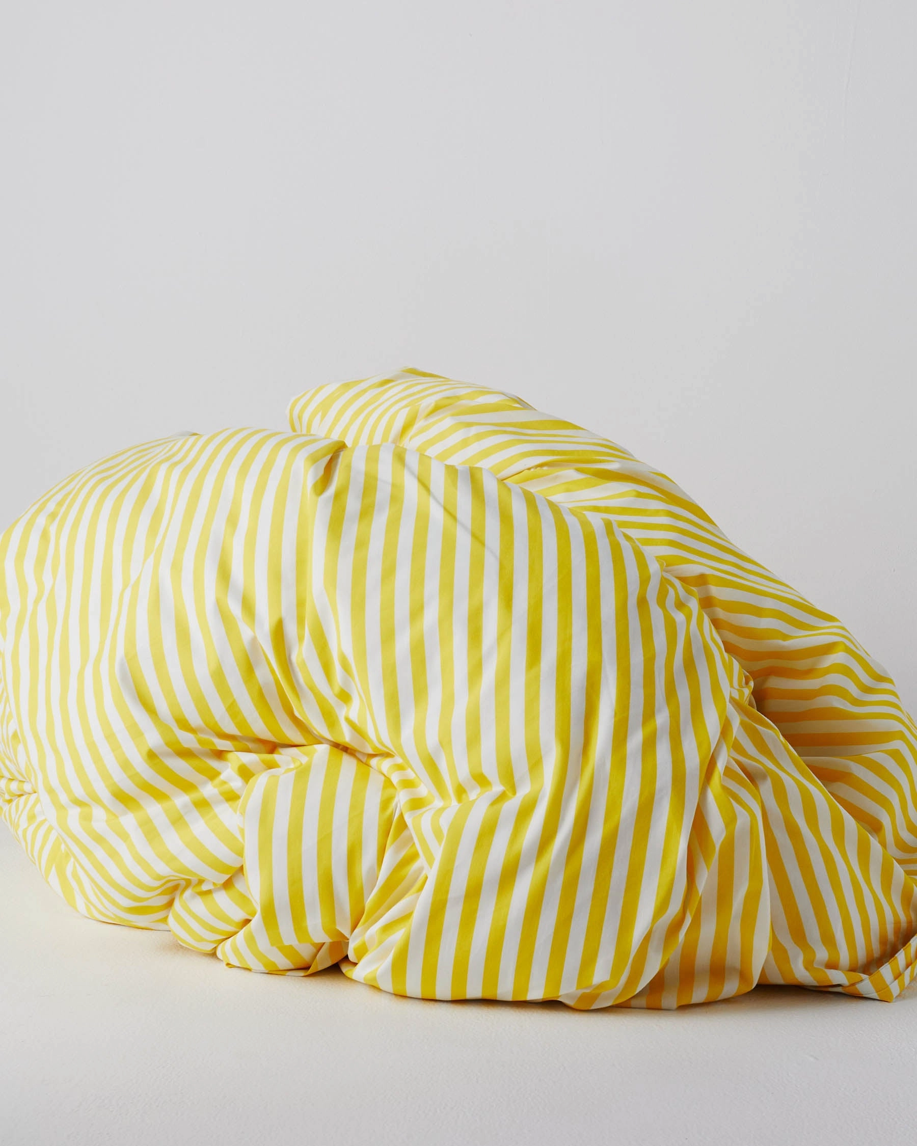 Limoncello Stripe Organic Cotton Quilt Cover (US)
