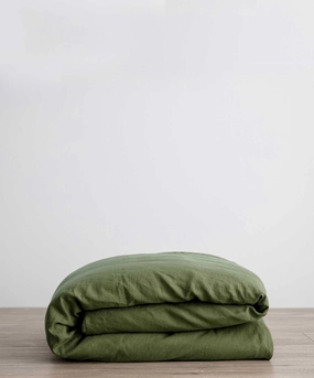 Linen Duvet Cover - Forest