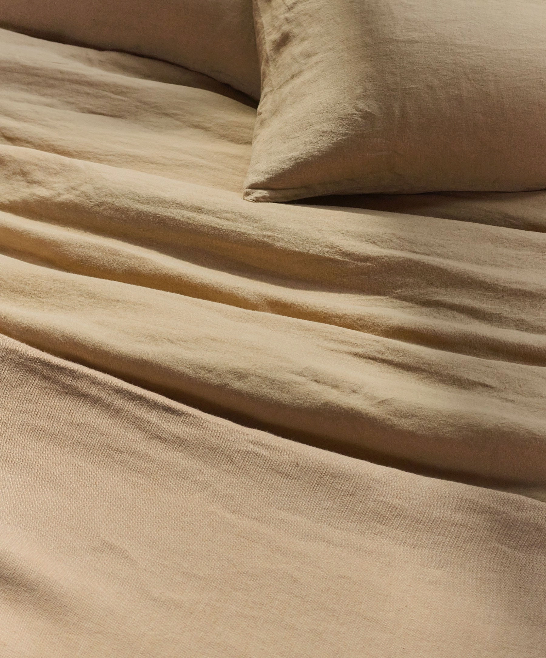 Linen Duvet Cover Set - Sand