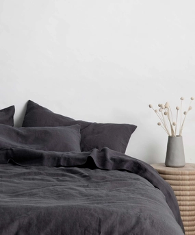 Linen Duvet Cover Set - Slate