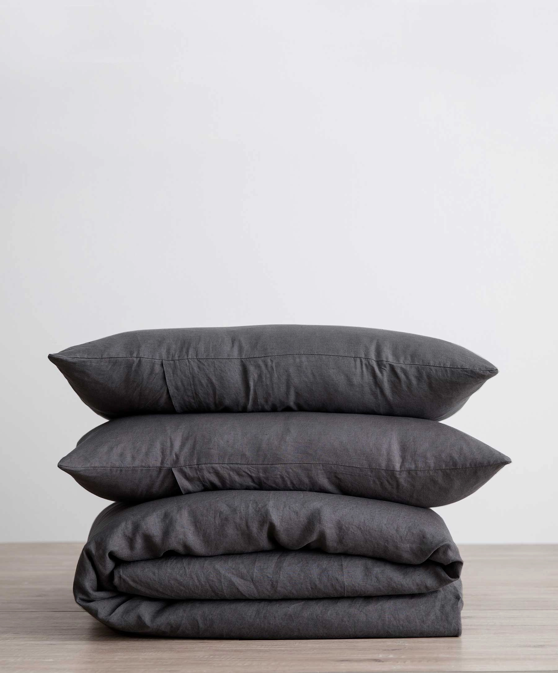 Linen Duvet Cover Set - Slate