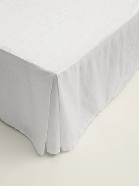 Linen Valance in White