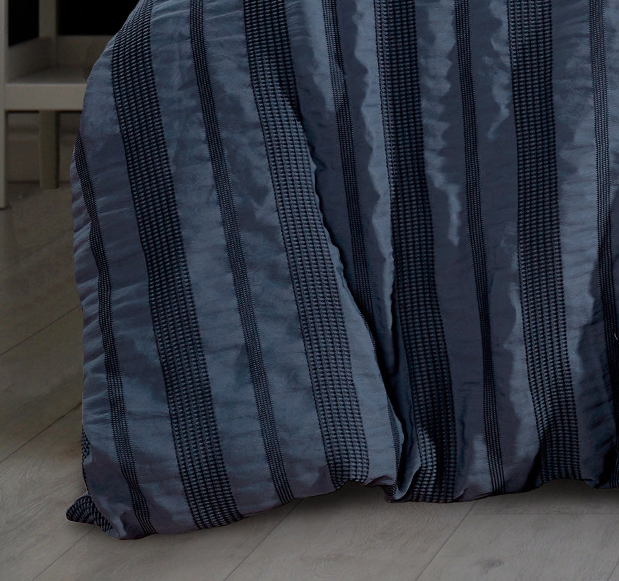 Lisbon Quilt Cover Set Range Indigo