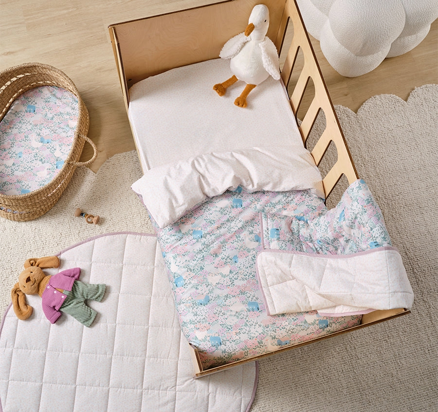 Lottie Cot Quilt Cover Multi