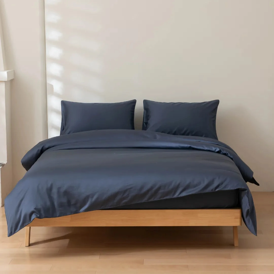 Luxe Sateen Quilt Cover - Midnight