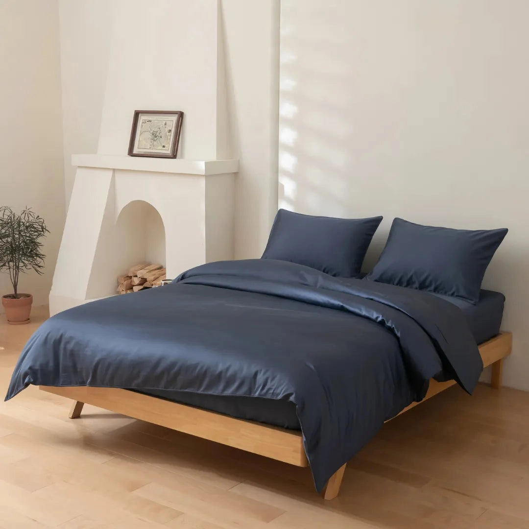 Luxe Sateen Quilt Cover - Midnight