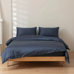 Luxe Sateen Quilt Cover - Midnight