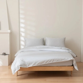 Luxe Sateen Quilt Cover - Silver