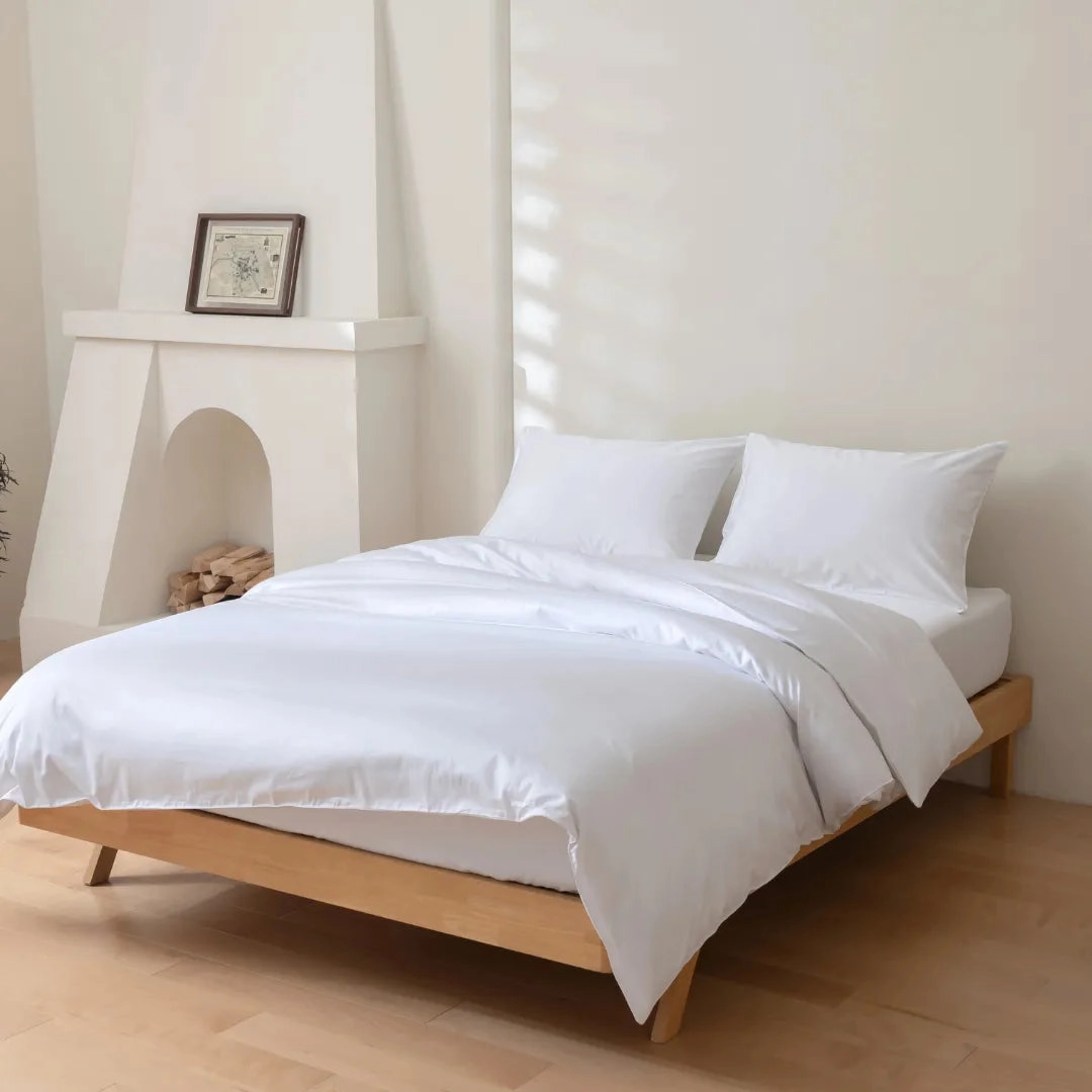 Luxe Sateen Quilt Cover - White