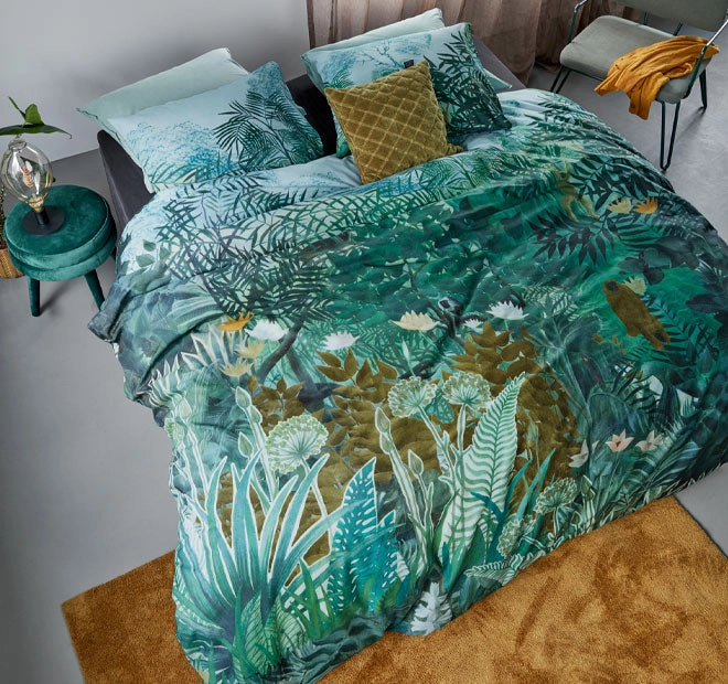 Madagascar Quilt Cover Set Range Green