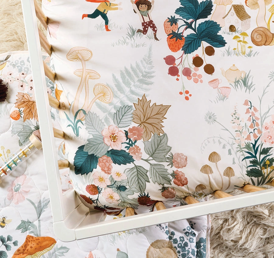 Magic Garden Cot Quilt Cover Multi