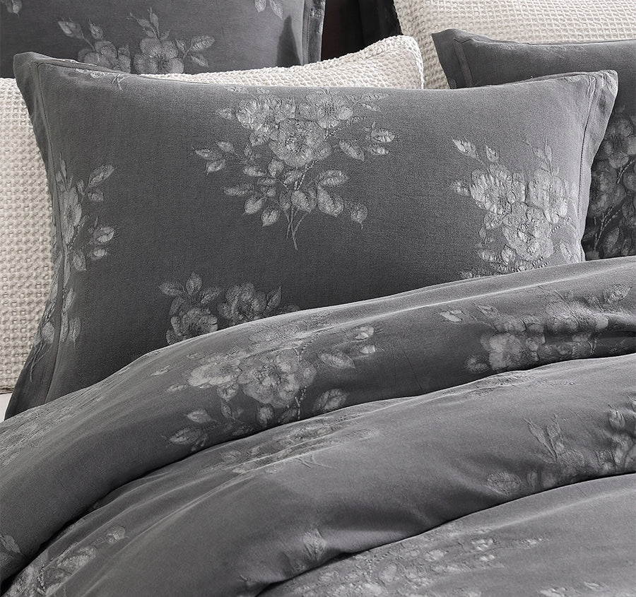 Maisey Quilt Cover Set Range Charcoal