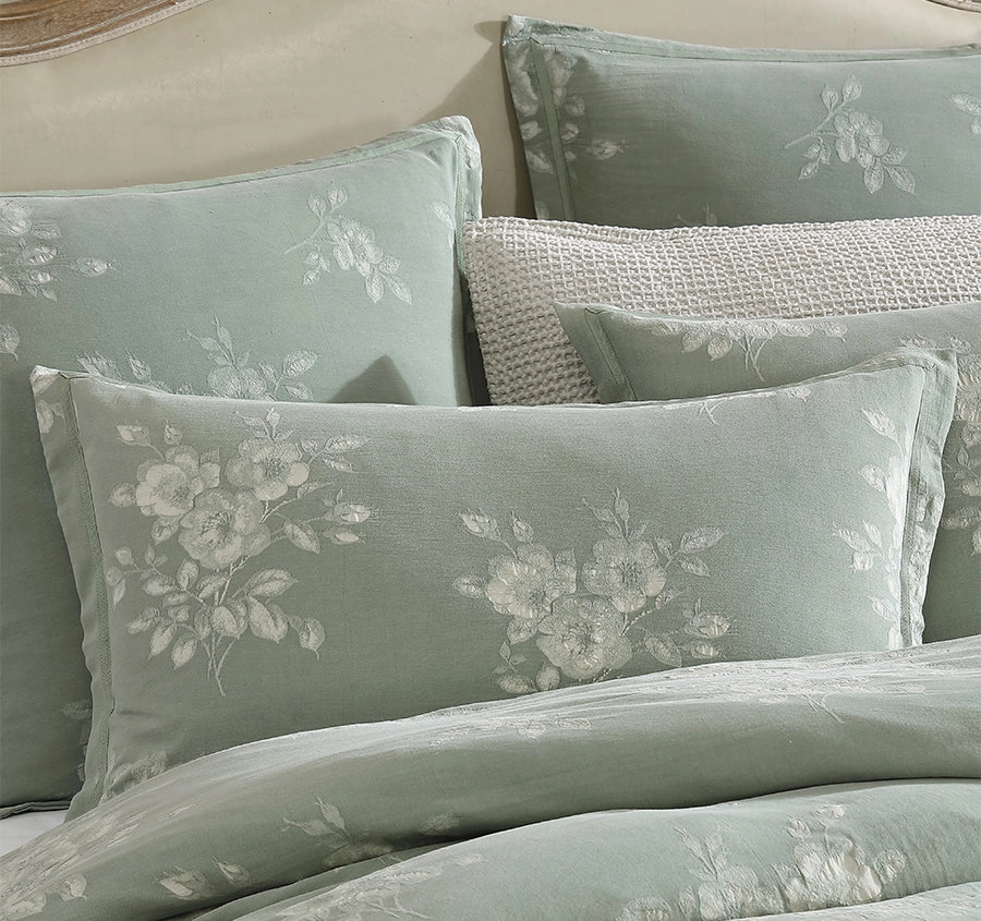Maisey Quilt Cover Set Range Moss