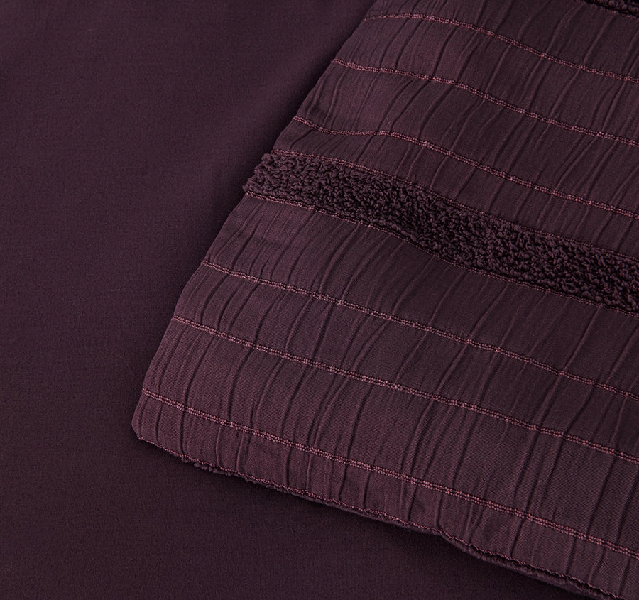 Malua Quilt Cover Set Range Grape