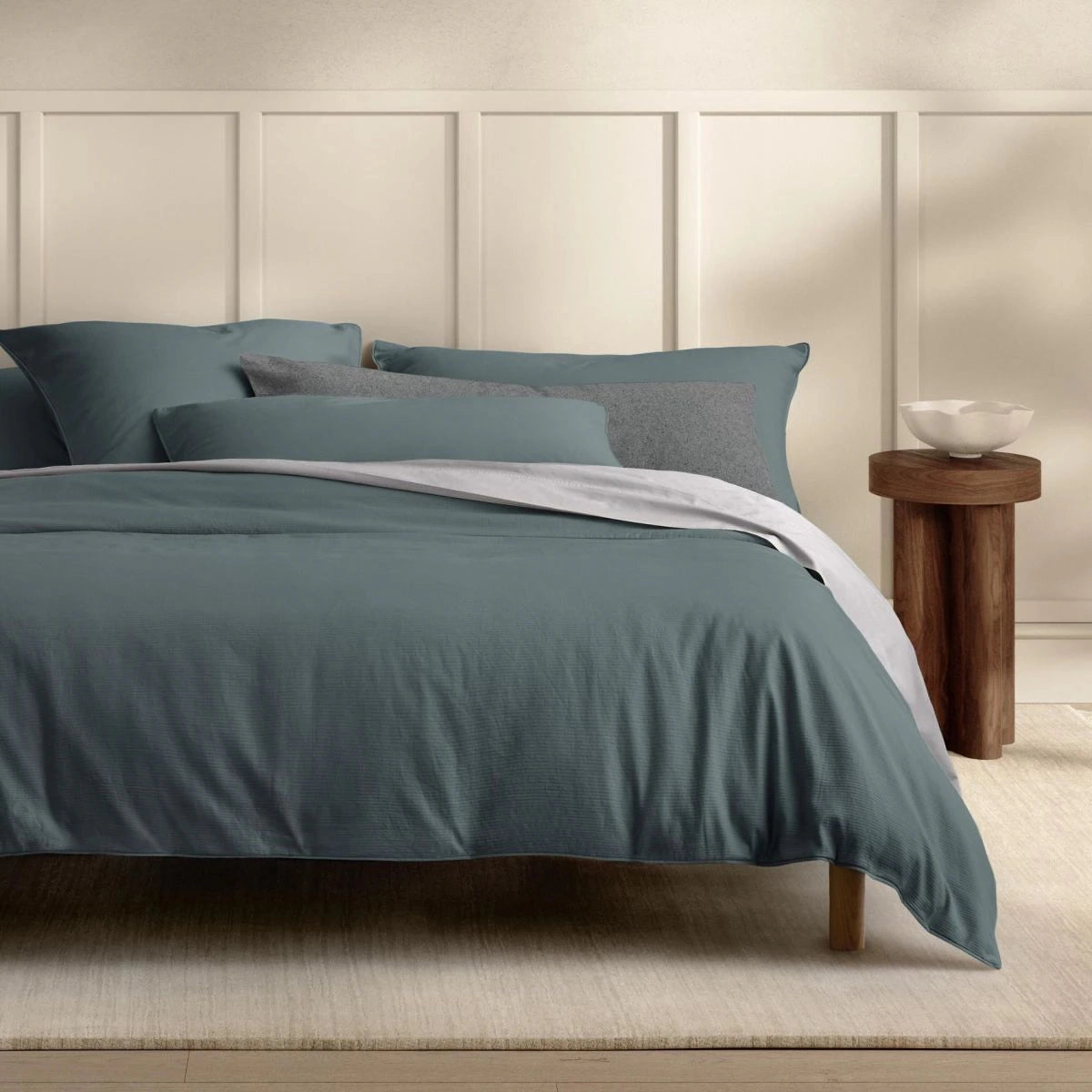 Marlo Blue Palm Quilt Cover Set by Sheridan
