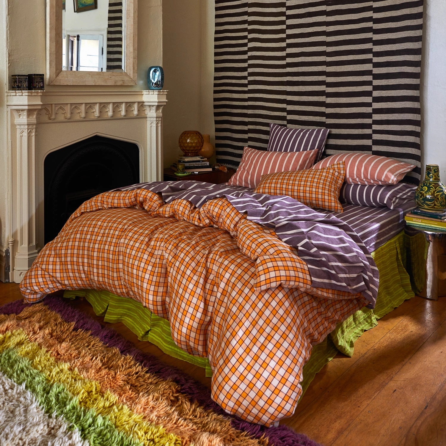 Marquis Linen Quilt Cover - Kent