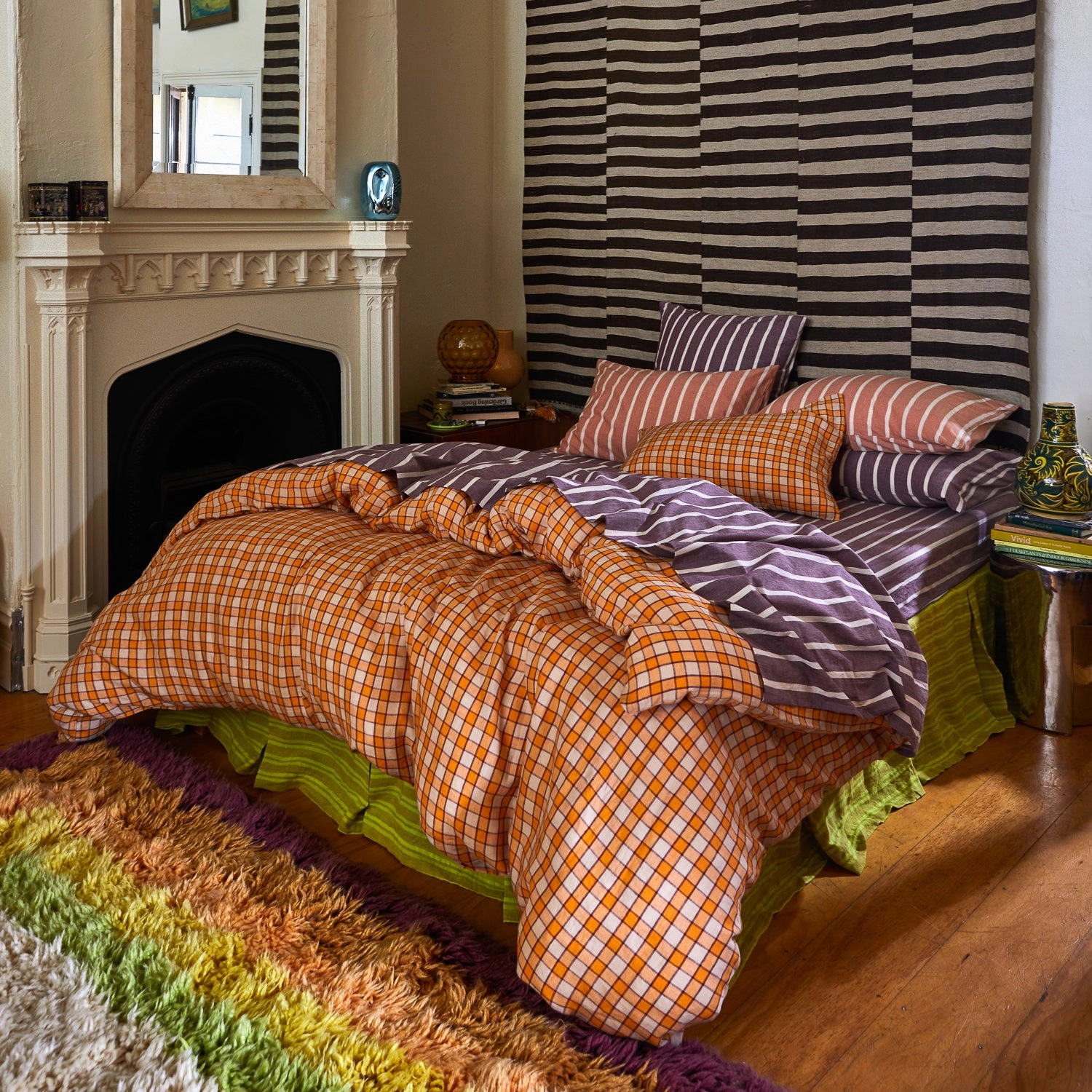 Marquis Linen Quilt Cover - Kent