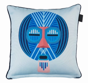 Mascarade 40x40cm Filled Cushion Blue