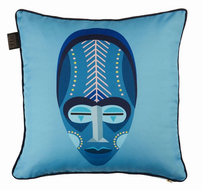 Mascarade 40x40cm Filled Cushion Blue