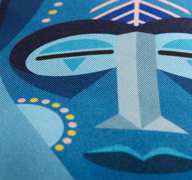 Mascarade 40x40cm Filled Cushion Blue