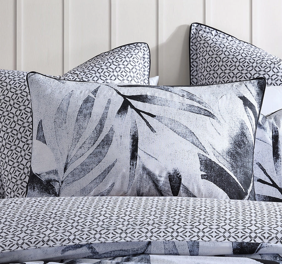 Matira Quilt Cover Set Range Black
