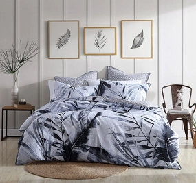 Matira Quilt Cover Set Range Black